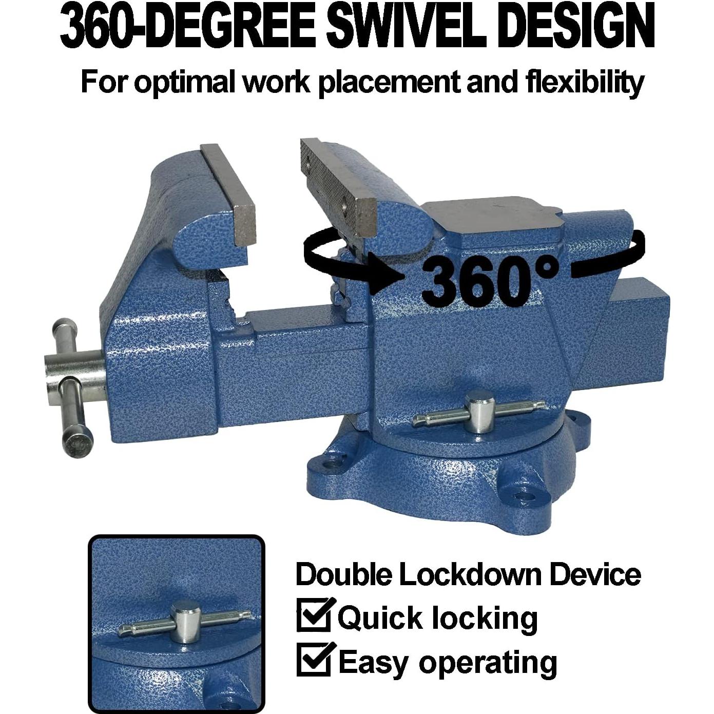 Prensa de Banco PPUMP 15.2 cm Hierro Fundido Azul