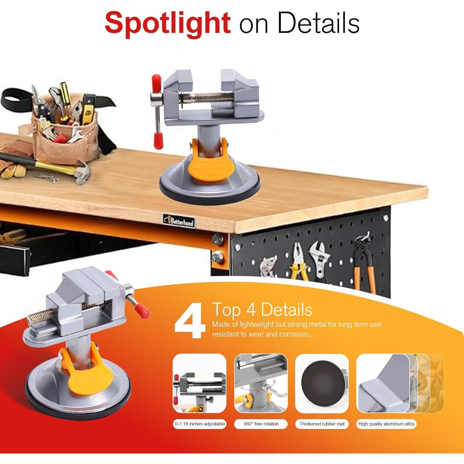 Mini prensa de banco Genérico 360° para joyería y manualidades