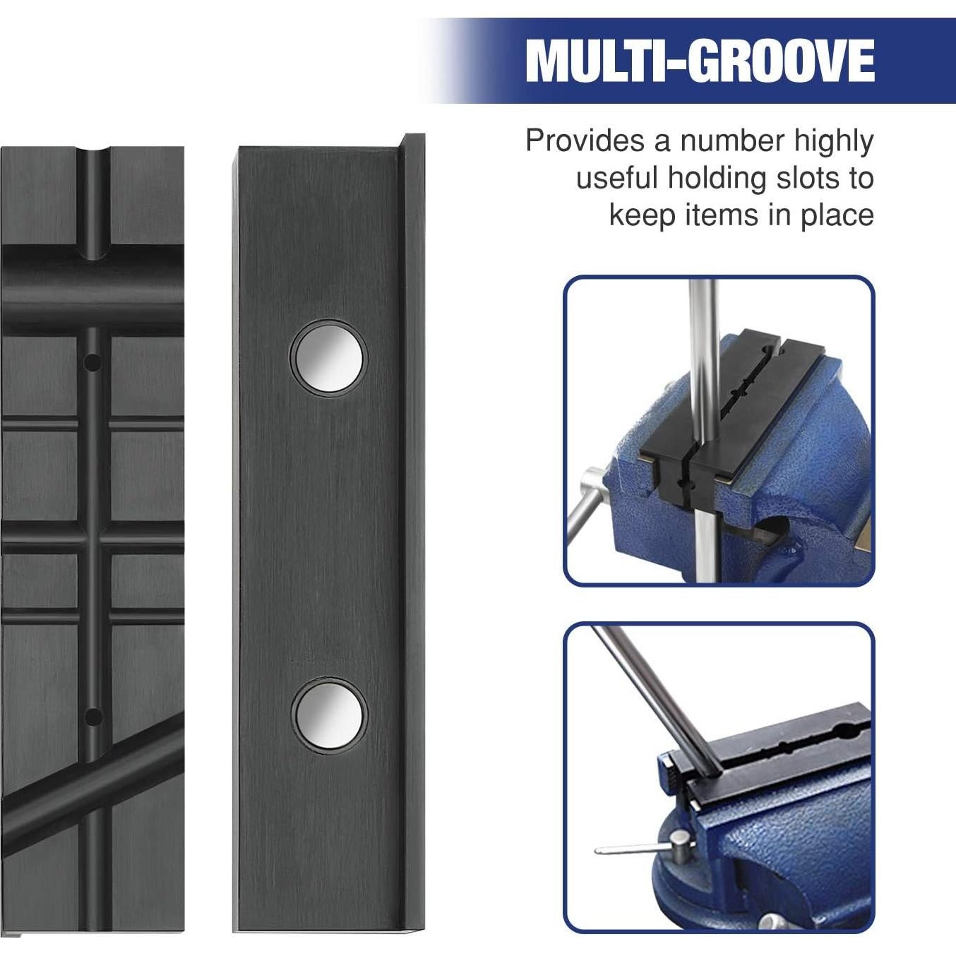 WORKPRO Set de Almohadillas de Mandíbula de Tornillo 6" y 5.5"