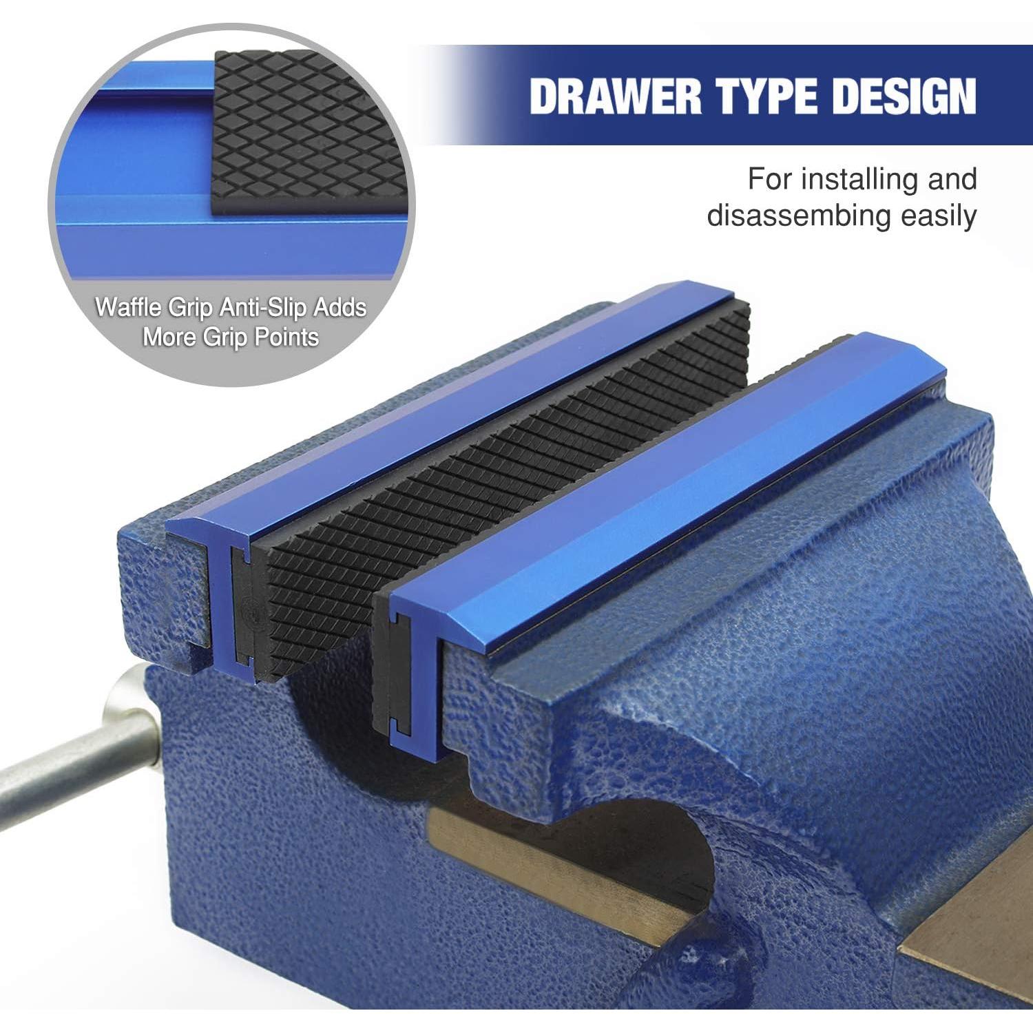 WORKPRO Set de Almohadillas de Mandíbula de Tornillo 6" y 5.5"