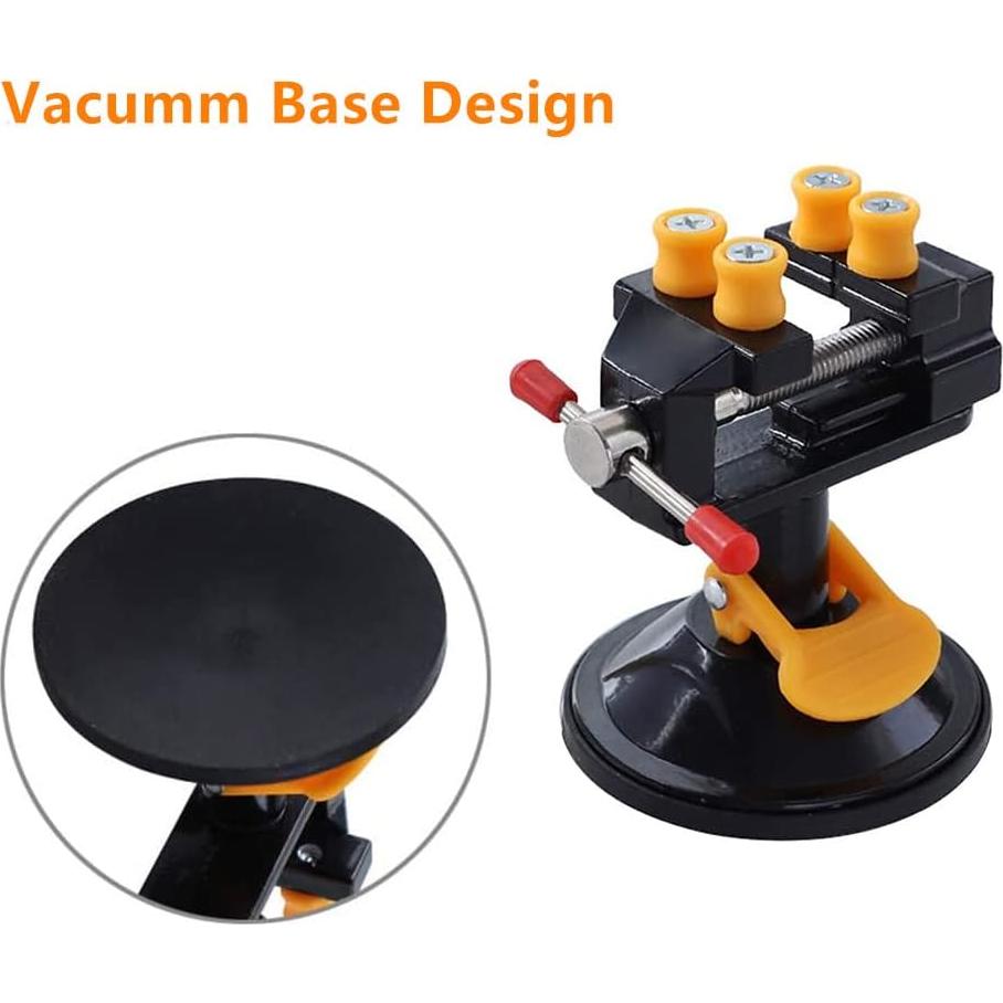 Torno de Mesa Mini Hozzwhoo con Base de Ventosa 360°