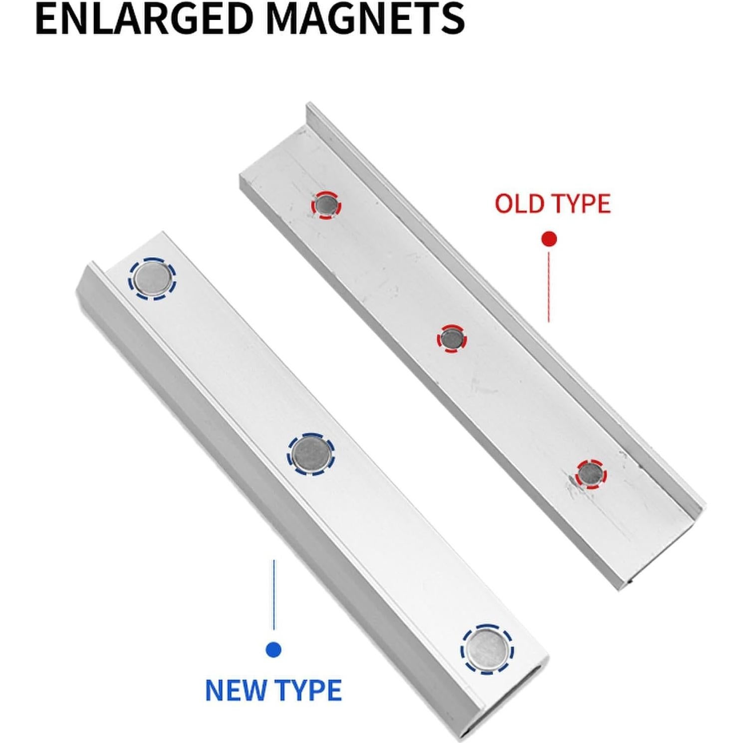 Mandíbulas de Tornillo de Aluminio LTL Tipo V 6" Magnéticas