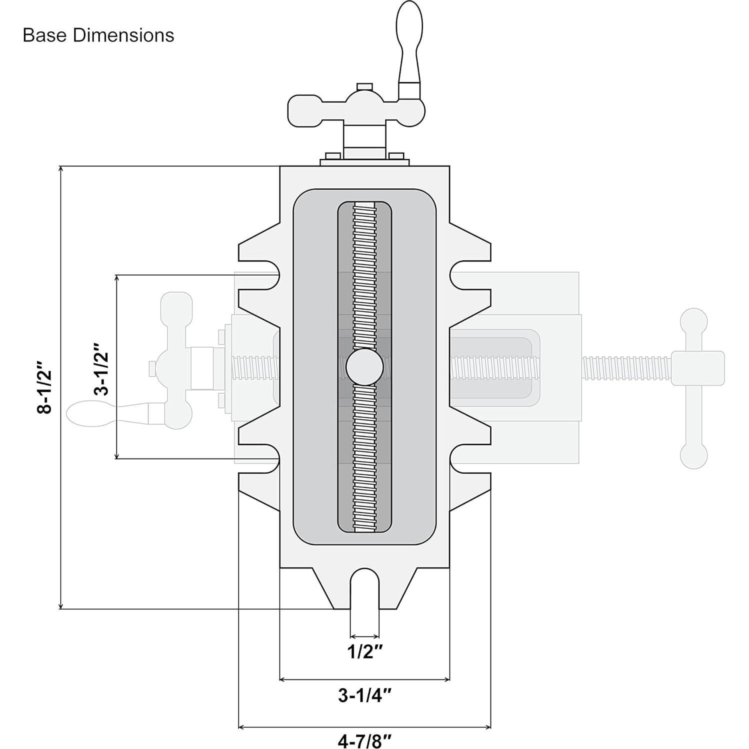 Prensa Cruzada WEN CV413 83 mm con Deslizamiento Compuesto