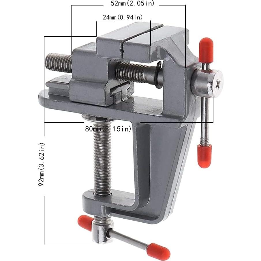 Mini prensa de banco Foitech de aluminio ajustable 30mm