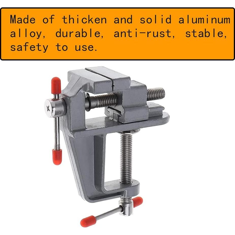 Mini prensa de banco Foitech de aluminio ajustable 30mm