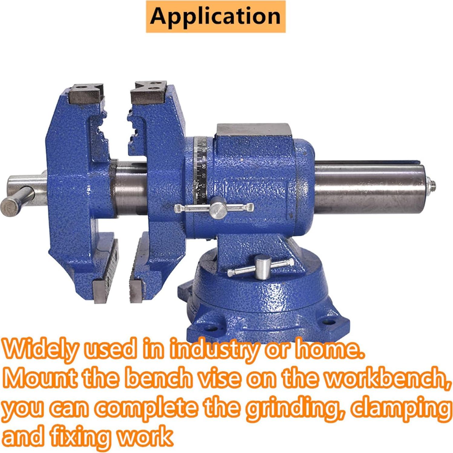 Morsa de Banco Multiusos Waltyotur 10cm 360° Rotación