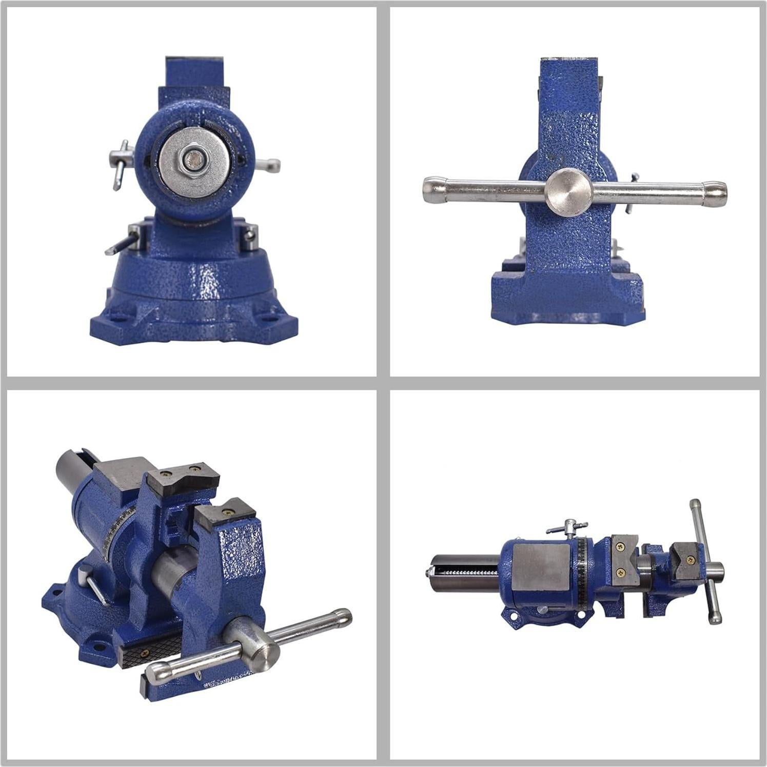 Morsa de Banco Multiusos Waltyotur 10cm 360° Rotación