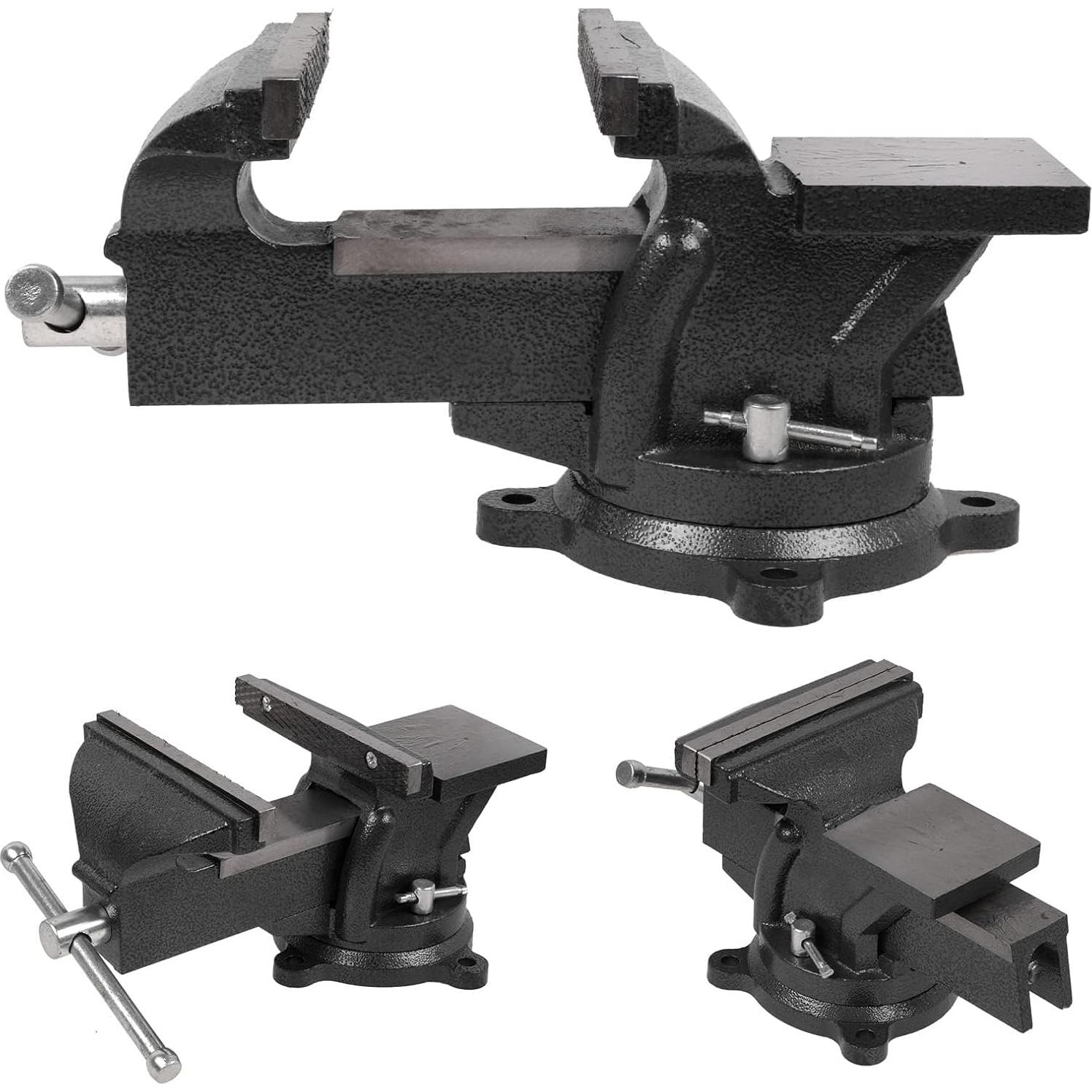 Prensa de Banco Pesada 7" Wiselifetech con Base Giratoria