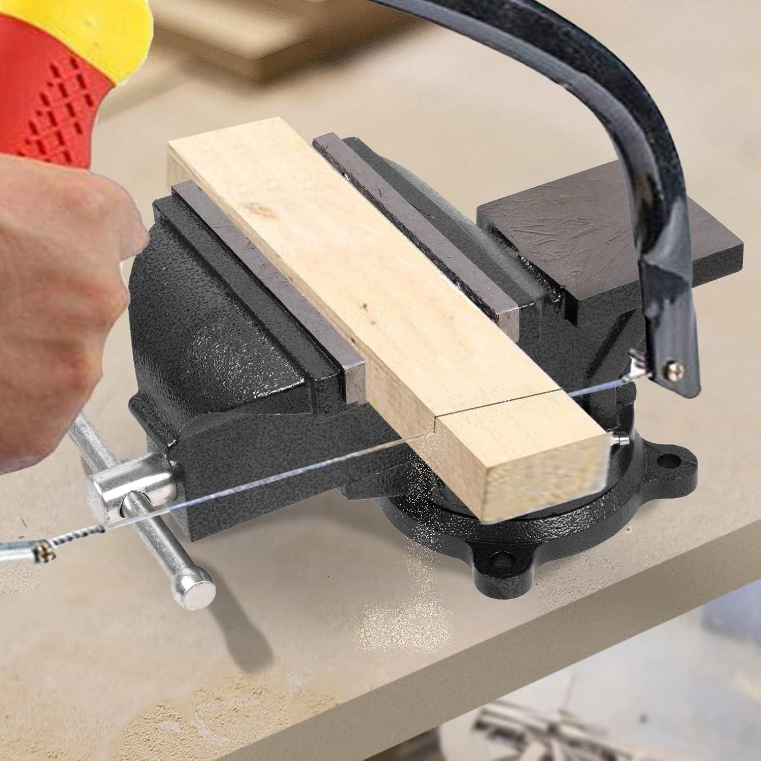 Prensa de Banco Pesada 7" Wiselifetech con Base Giratoria