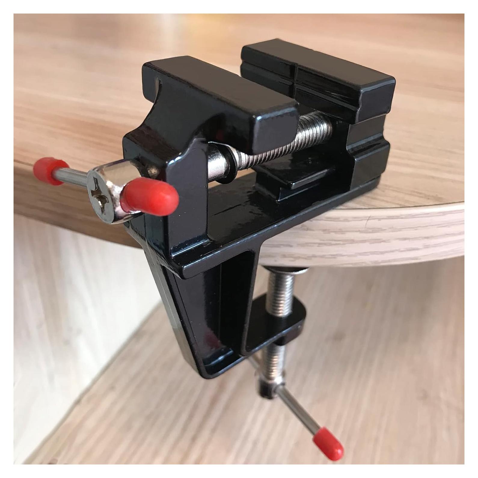 Mini Tornillo de Banco MIKMAYTOO 30mm Negro para Manualidades