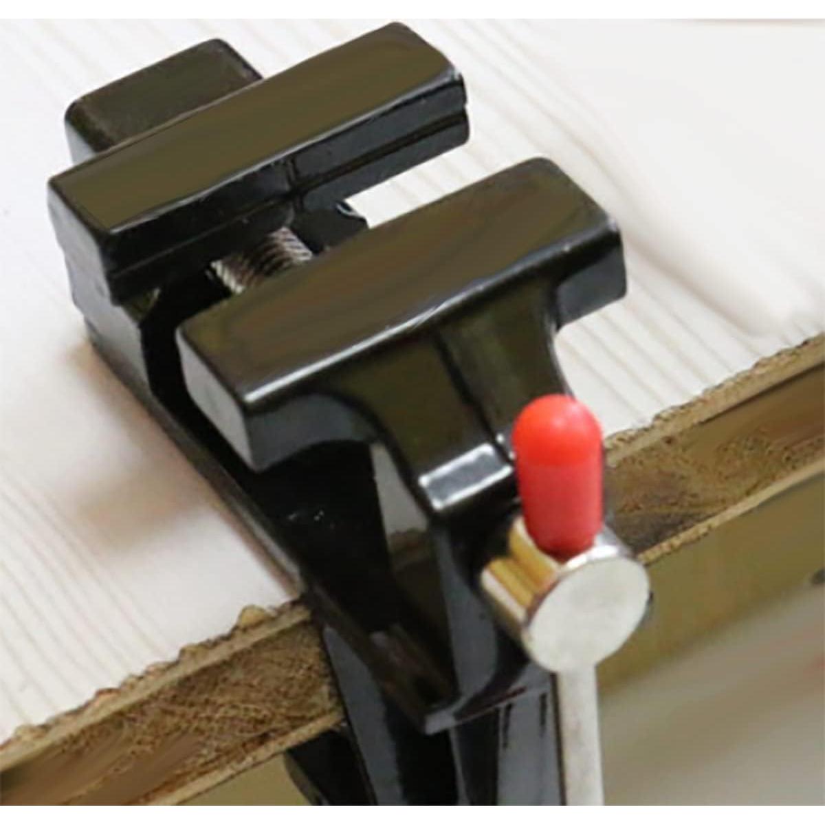 Mini Tornillo de Banco MIKMAYTOO 30mm Negro para Manualidades