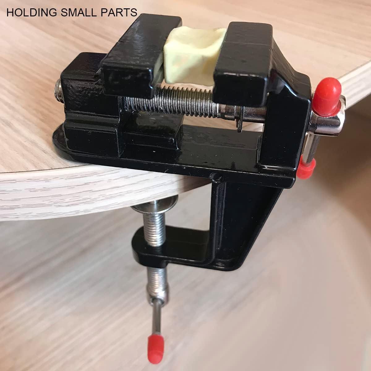 Mini Tornillo de Banco MIKMAYTOO 30mm Negro para Manualidades