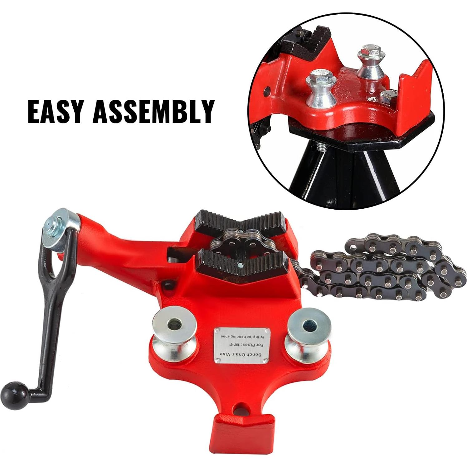 Vise de Cadena Mophorn 1/8 a 5 Pulgadas Hierro Fundido