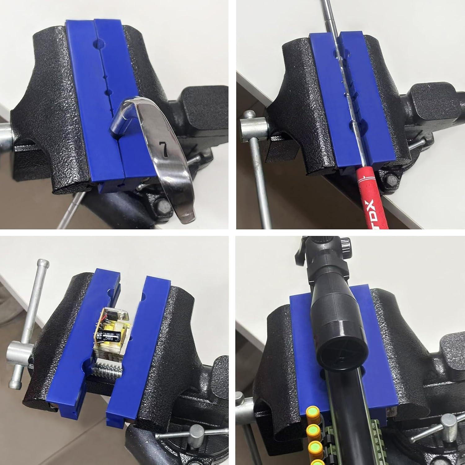 Almohadillas de Mandíbulas de Tornillo MYTEC 115mm TPU Azul 1 par