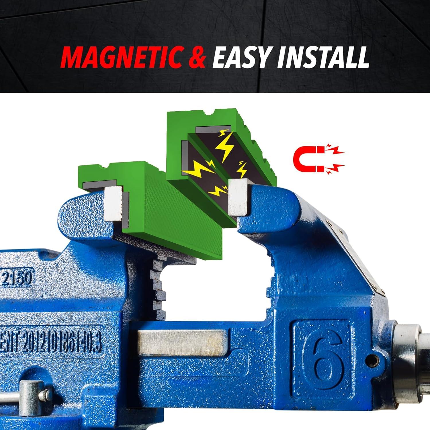 Mandíbulas de Sargento TRISENSE TPU 15.24 cm Verde 1 Par