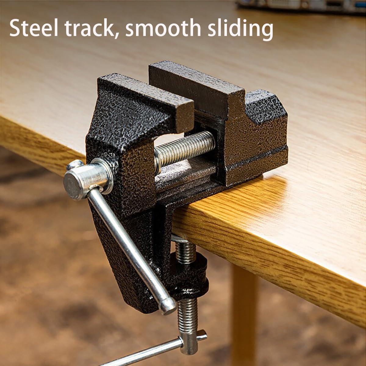 Mini Prensa de Banco MIKMAYTOO 5 cm Negra Portátil