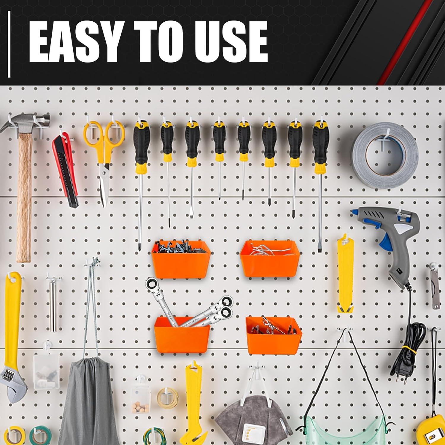 C&T Kit de Ganchos para Tablero de Clavos 80 Piezas 3.2-6.4mm