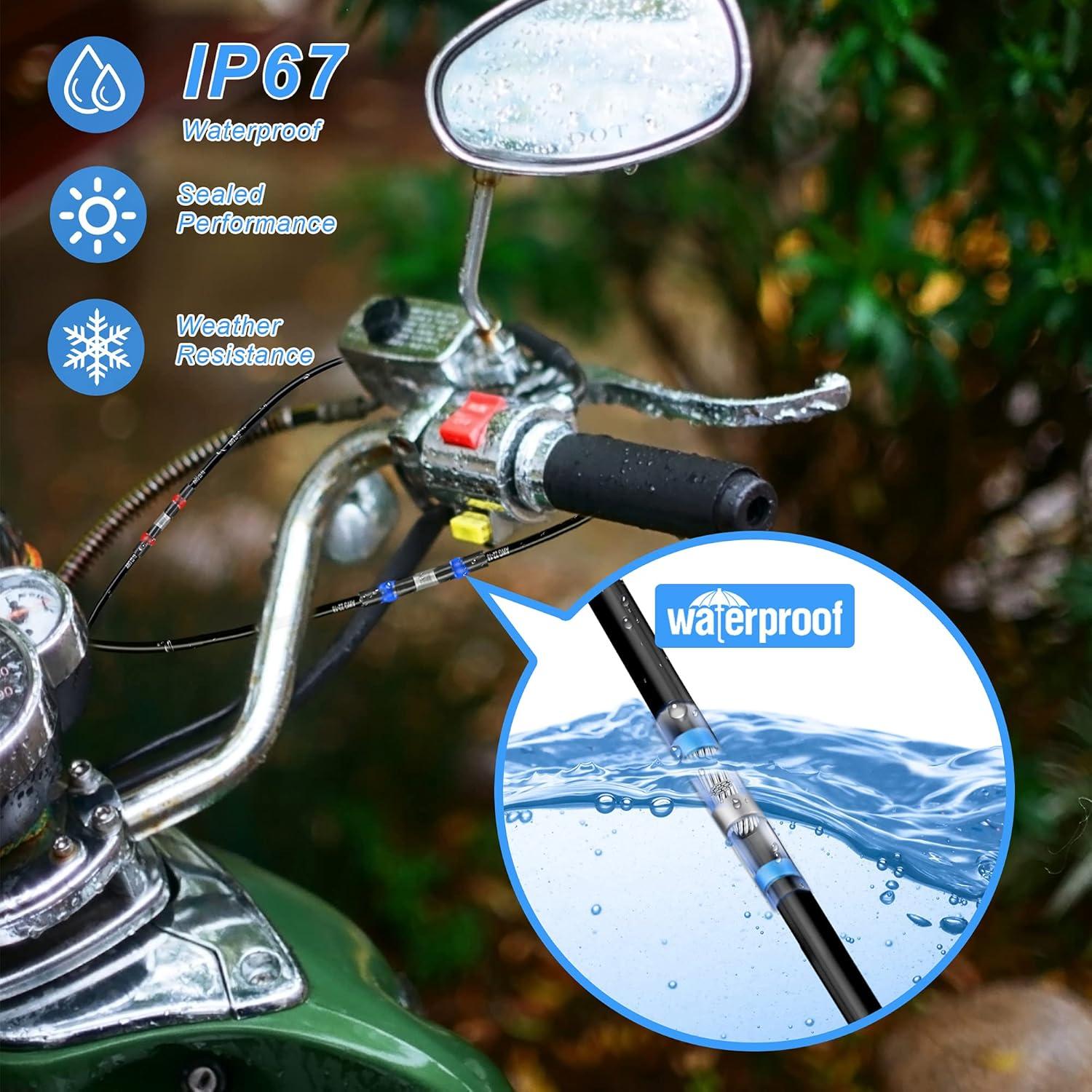 Kit de Conectores de Soldadura Termoretráctil Kuject 120PCS IP67