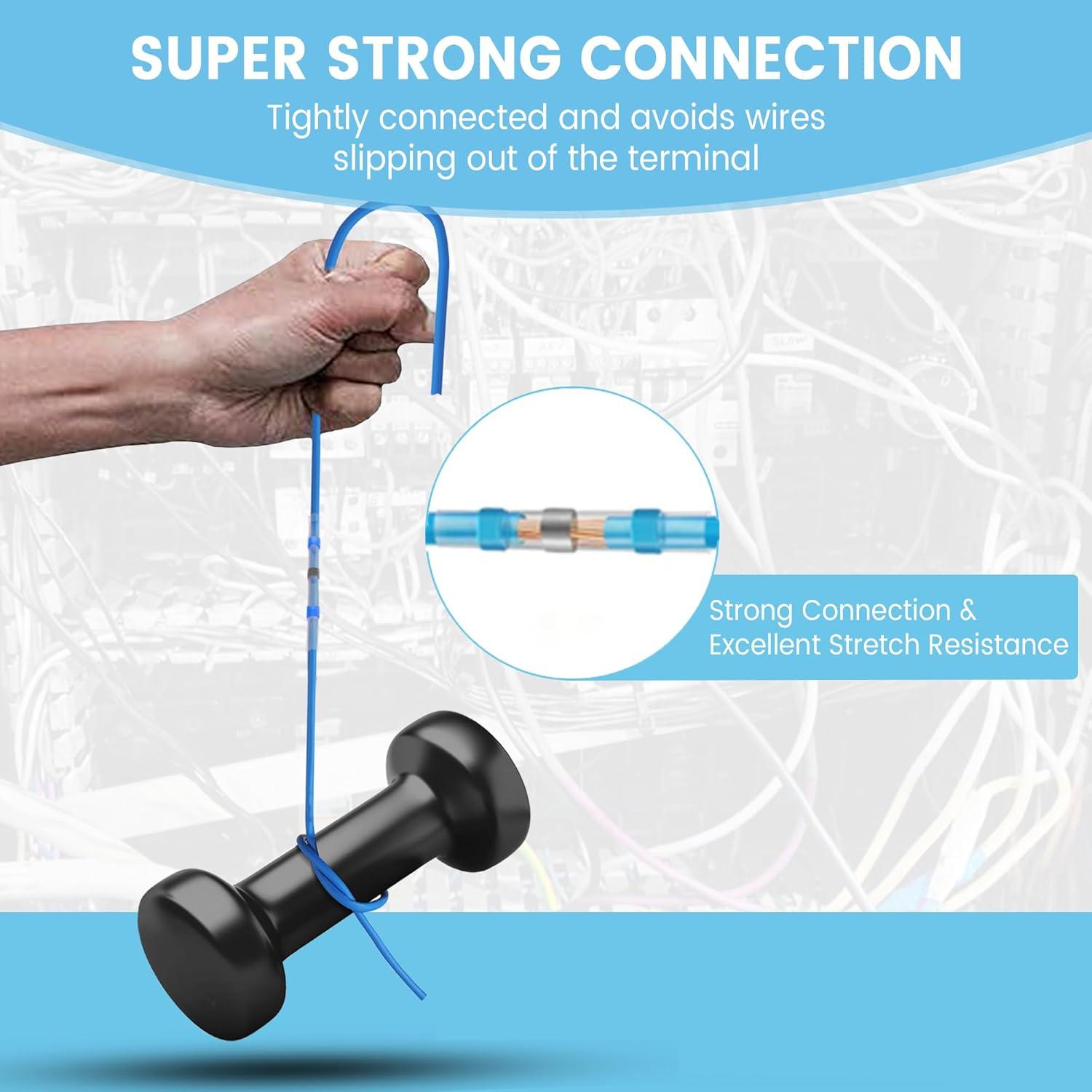 Kit de Conectores de Empalme Térmica AKOSN 455 Piezas 26-10 AWG