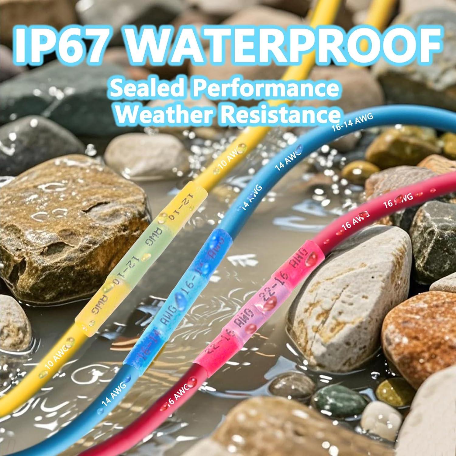 Kit de 50 Conectores de Termorretráctil LordandLand 22-10AWG