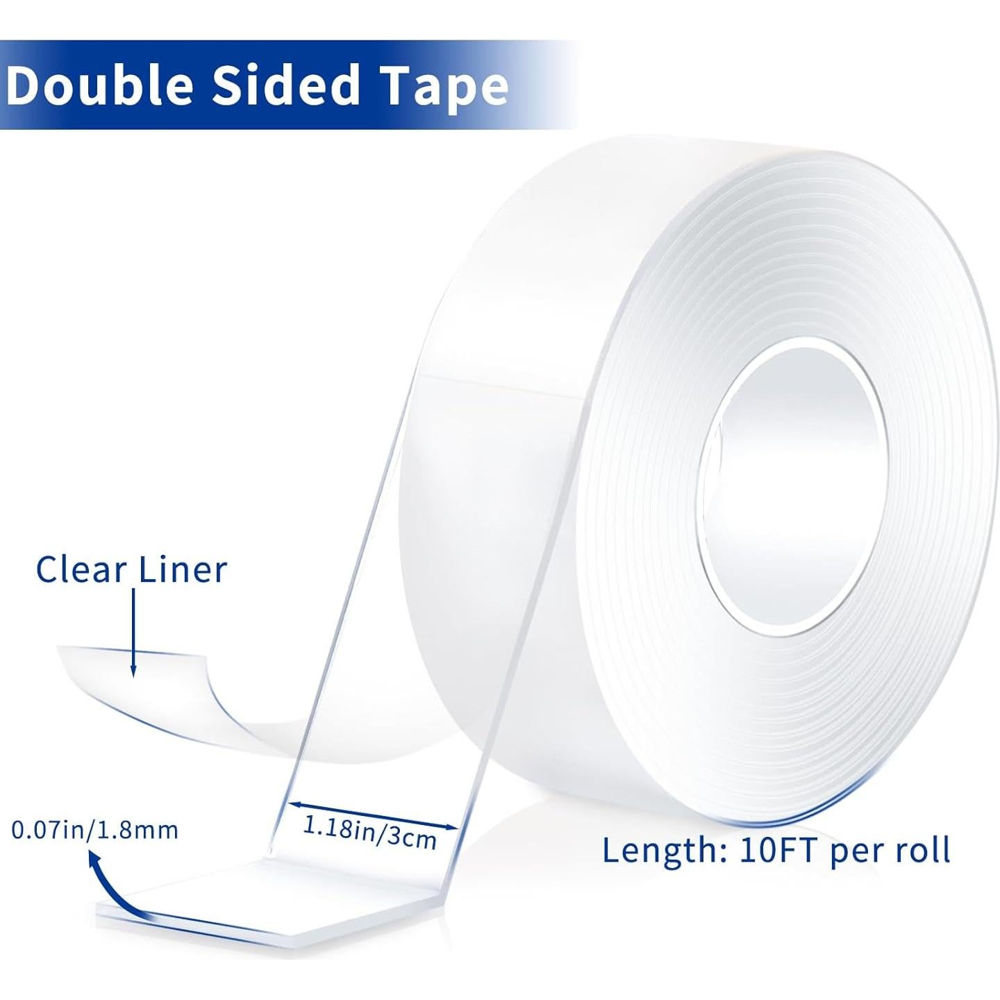Cinta Doble Cara Nano 3M 6m x 3cm Alta Resistencia 2 Rollos