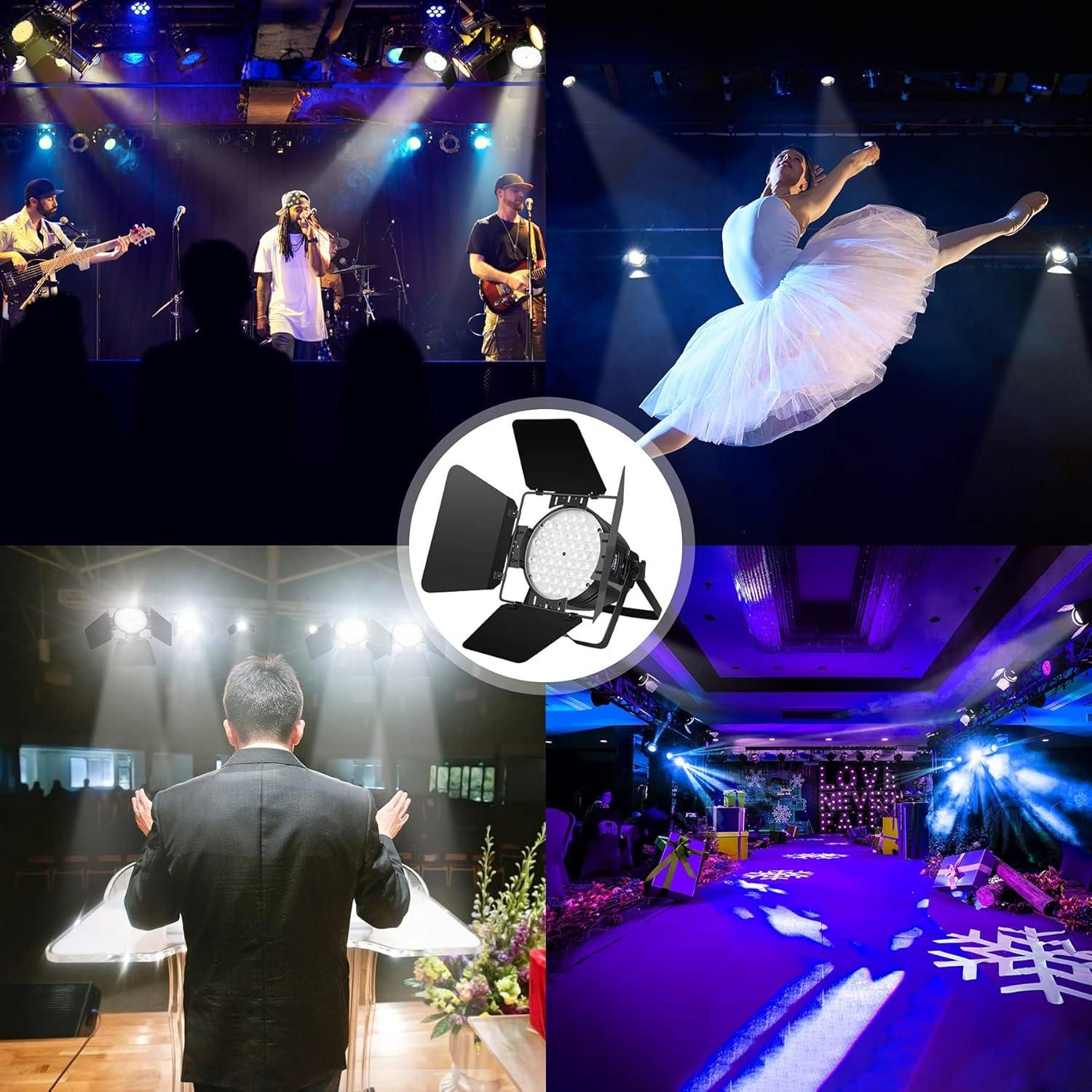 Luz Estroboscópica BETOPPER 54 LED 5000 Lúmenes DMX