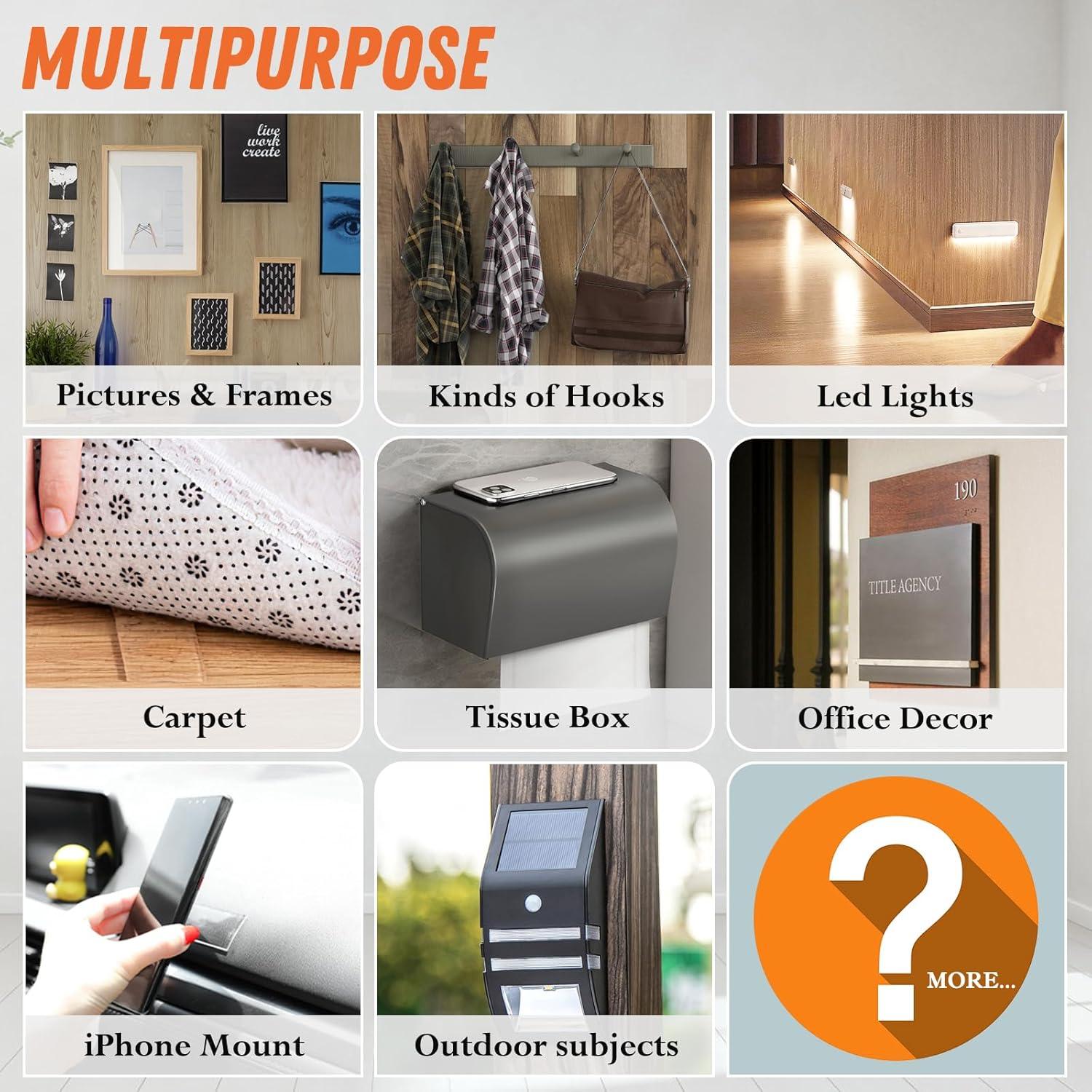 Cinta Doble Cara Resistente Wotec 4.06 m Removible Sin Residuos