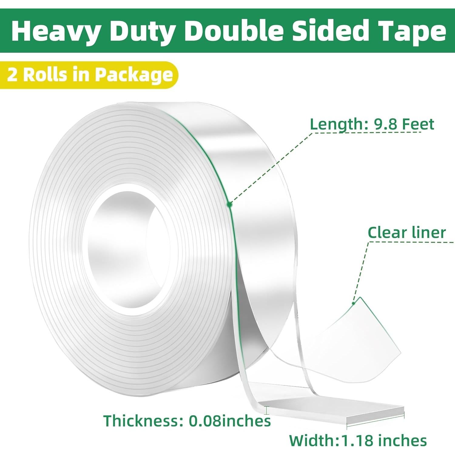 Cinta Doble Cara YMHB Alta Resistencia 5.97 m 3 cm