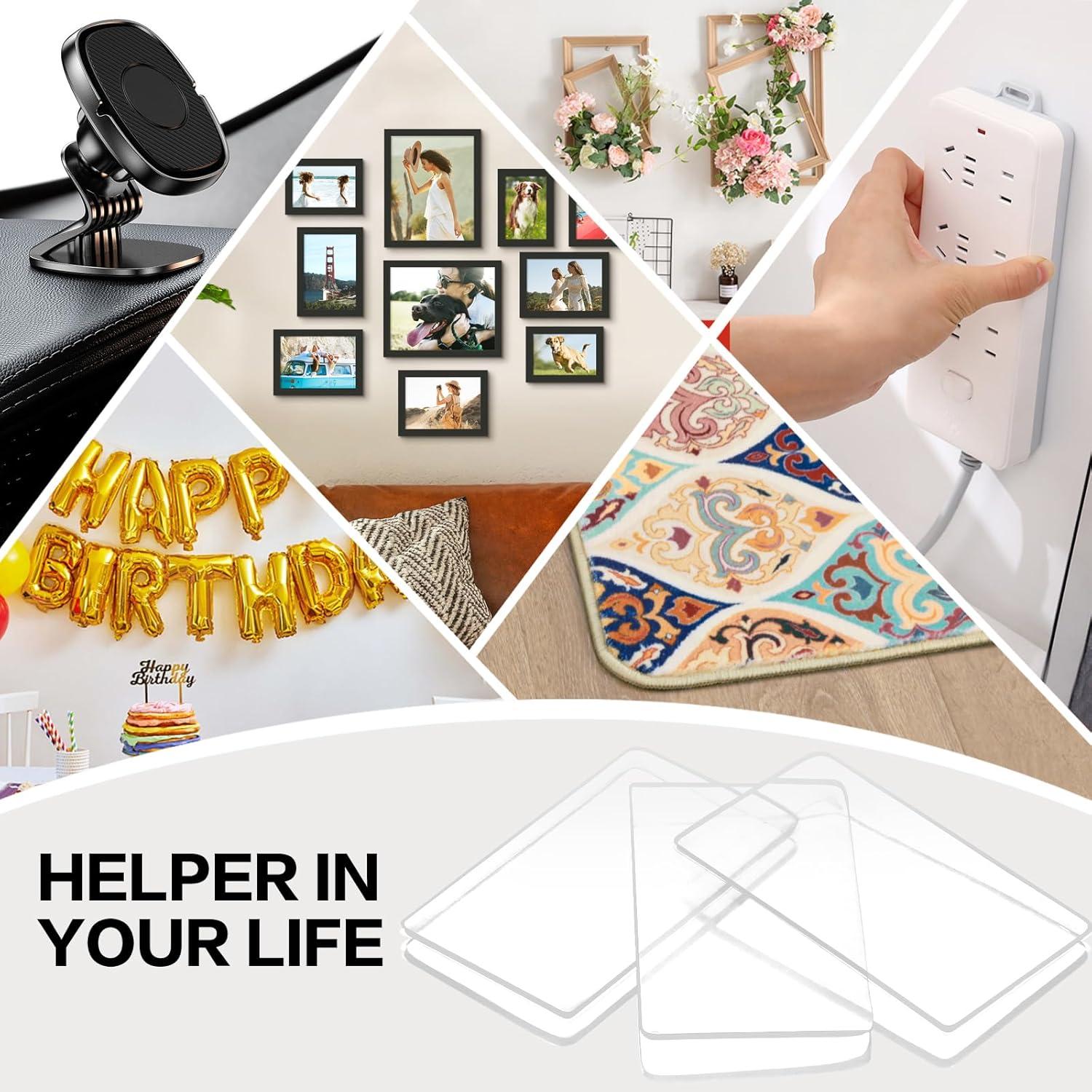 48 Almohadillas Adhesivas Doble Cara Nano Monsensiy 3x5cm