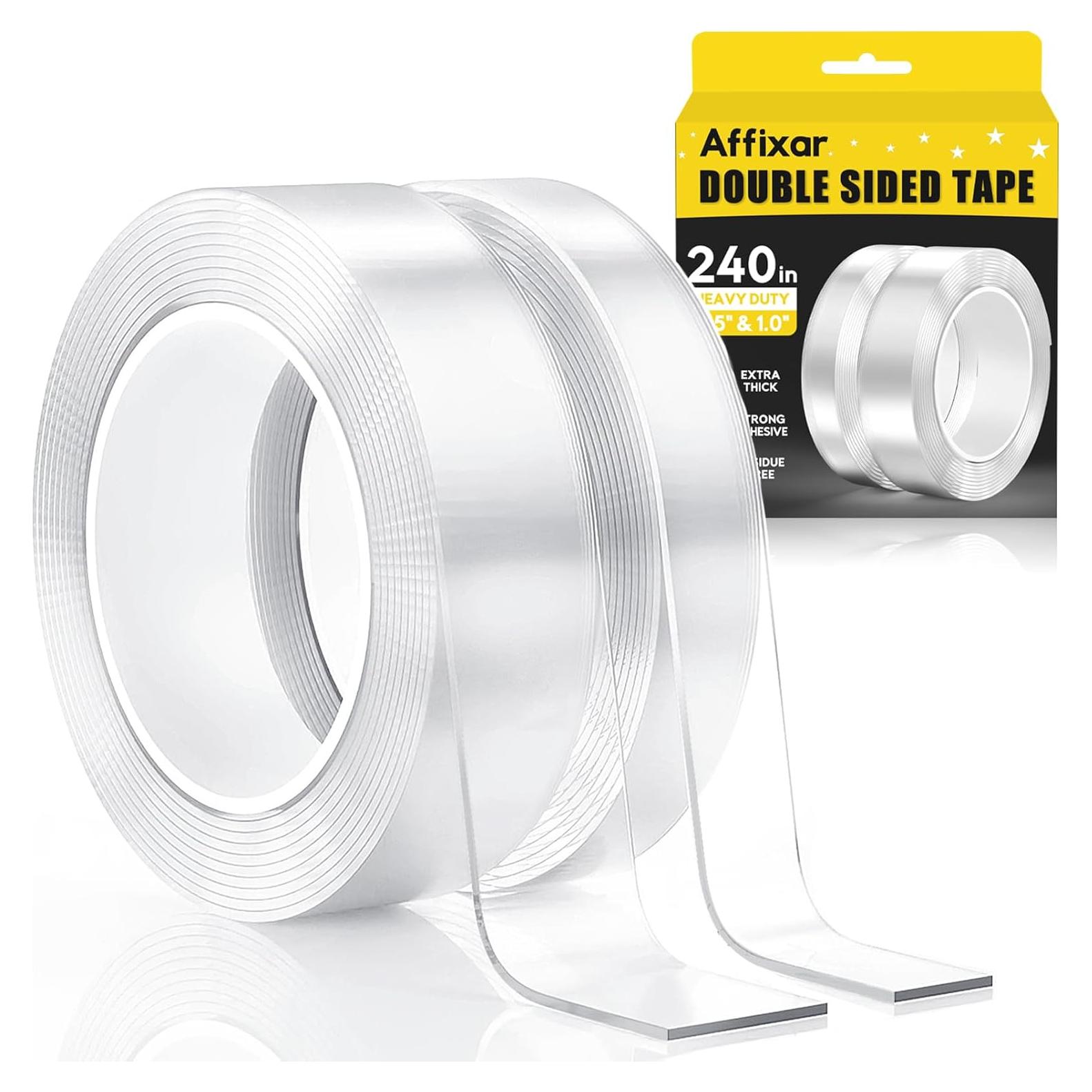 Cinta Adhesiva Doble Cara Extra Fuerte Affixar 6.1 m