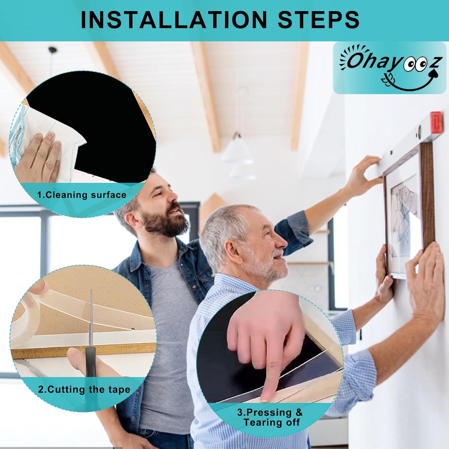 Cinta Adhesiva Doble Cara Ohayooz 3.05m Resistente al Agua