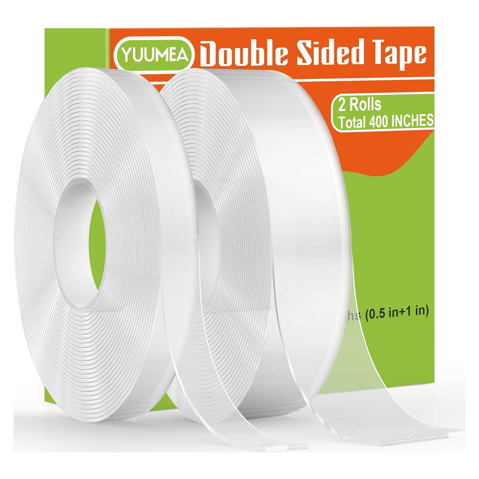 Cinta Doble Cara YUUMEA 10m Alta Resistencia Transparente