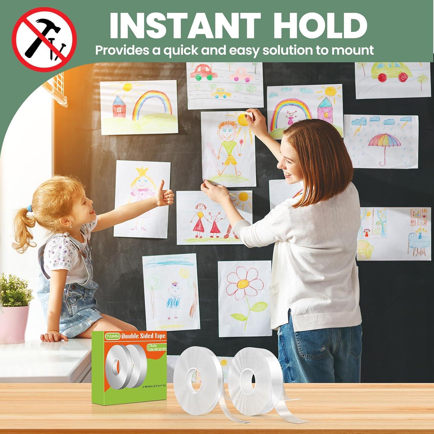 Cinta Doble Cara YUUMEA 10m Alta Resistencia Transparente