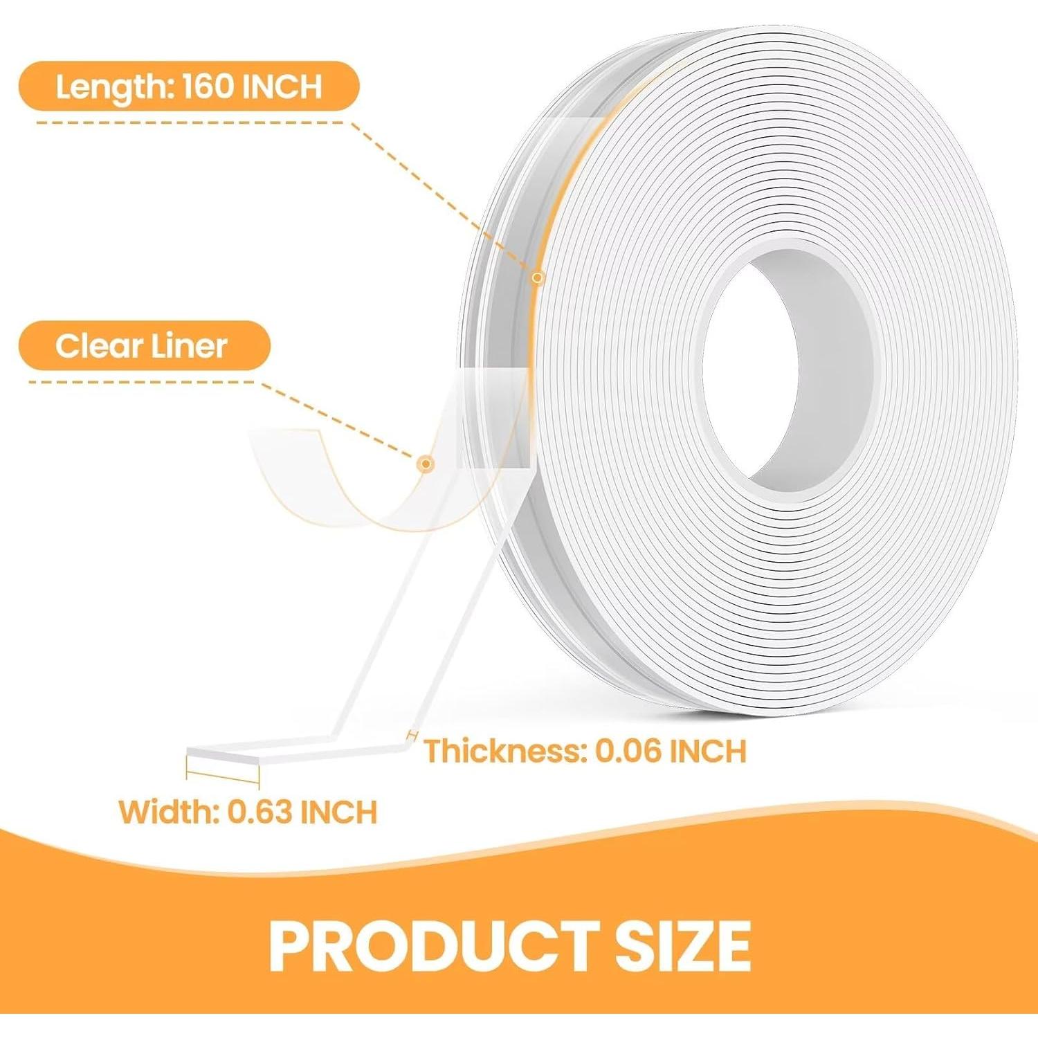 Cinta Doble Cara Beyotool 406.4 cm Alta Resistencia Transparente