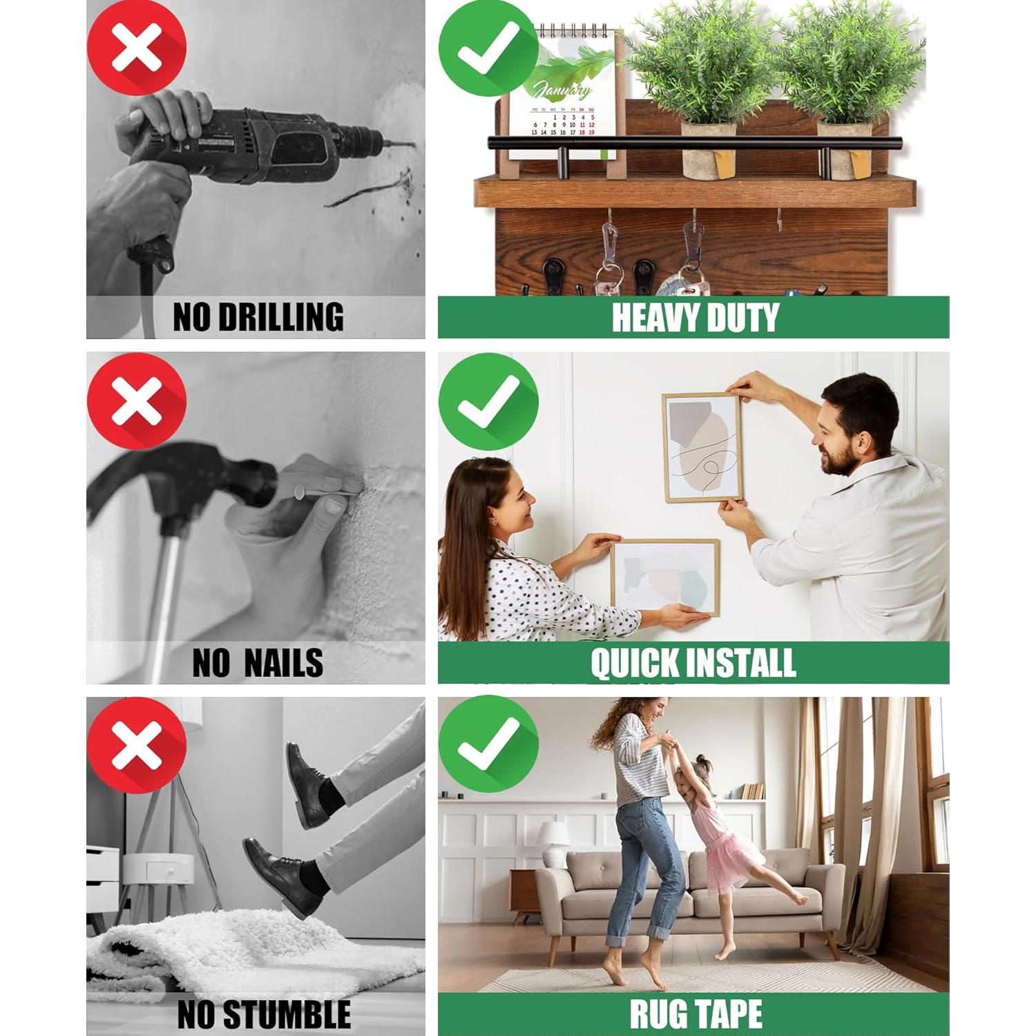 Cinta Adhesiva Doble Cara Extra Fuerte Midsea 609.6 cm