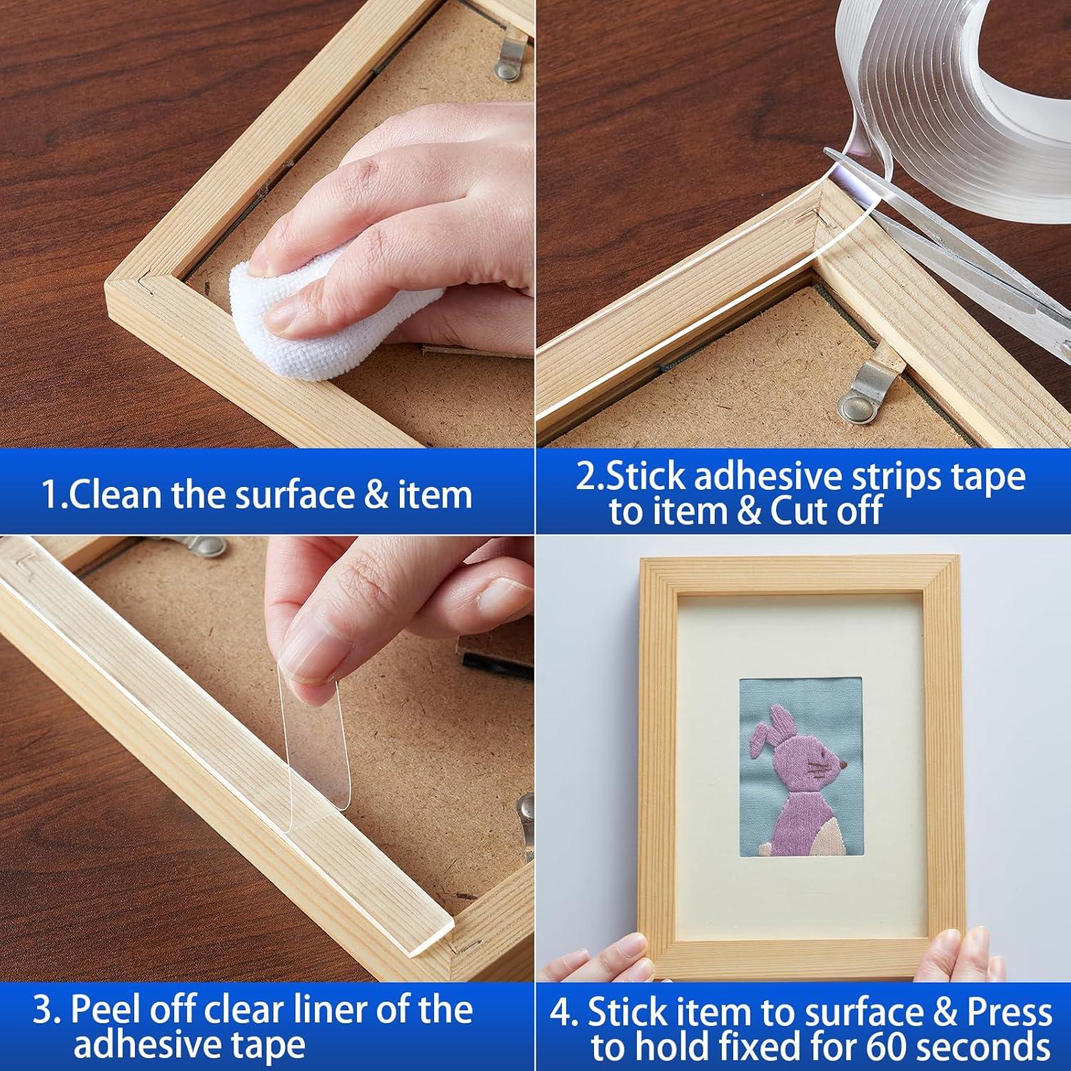 Cinta Adhesiva de Montaje Doble Cara HNMZDS 1.25cm x 3m