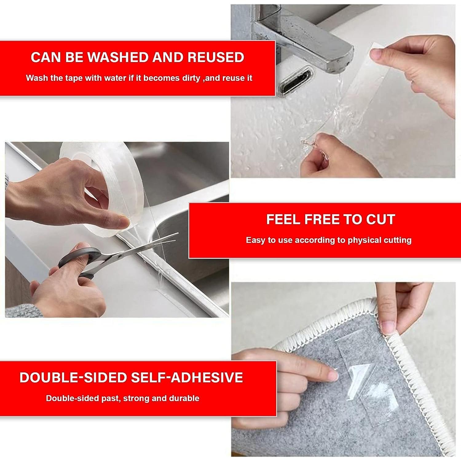 Cinta Adhesiva Doble Cara D-NYX 3 cm x 3 m Alta Resistencia