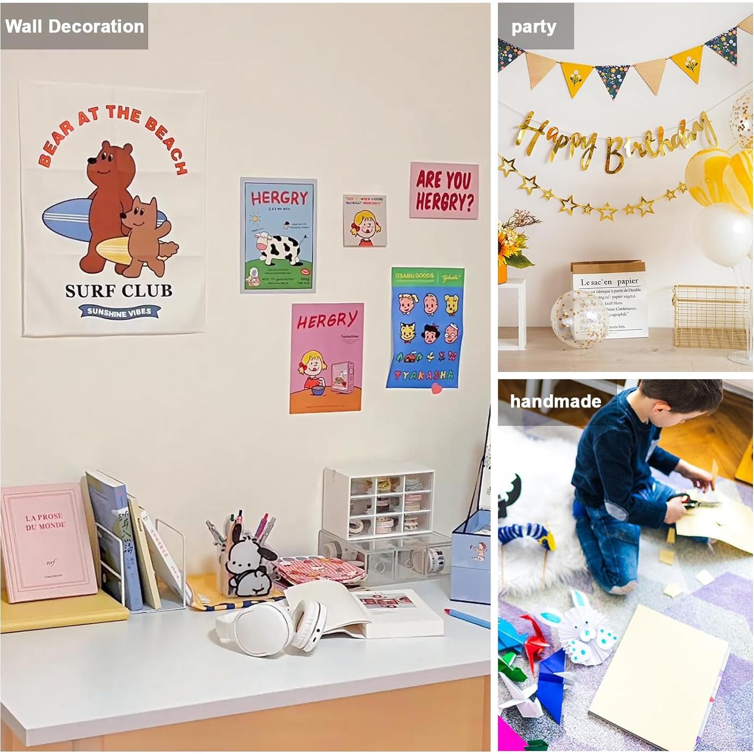 Cinta Nano Doble Cara Fengnuo 360pcs Multi-Forma 2.03cm