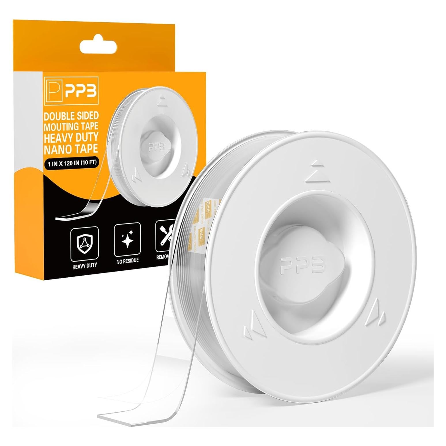 Cinta Adhesiva Doble Cara PPB Nano 3.05m Alta Resistencia