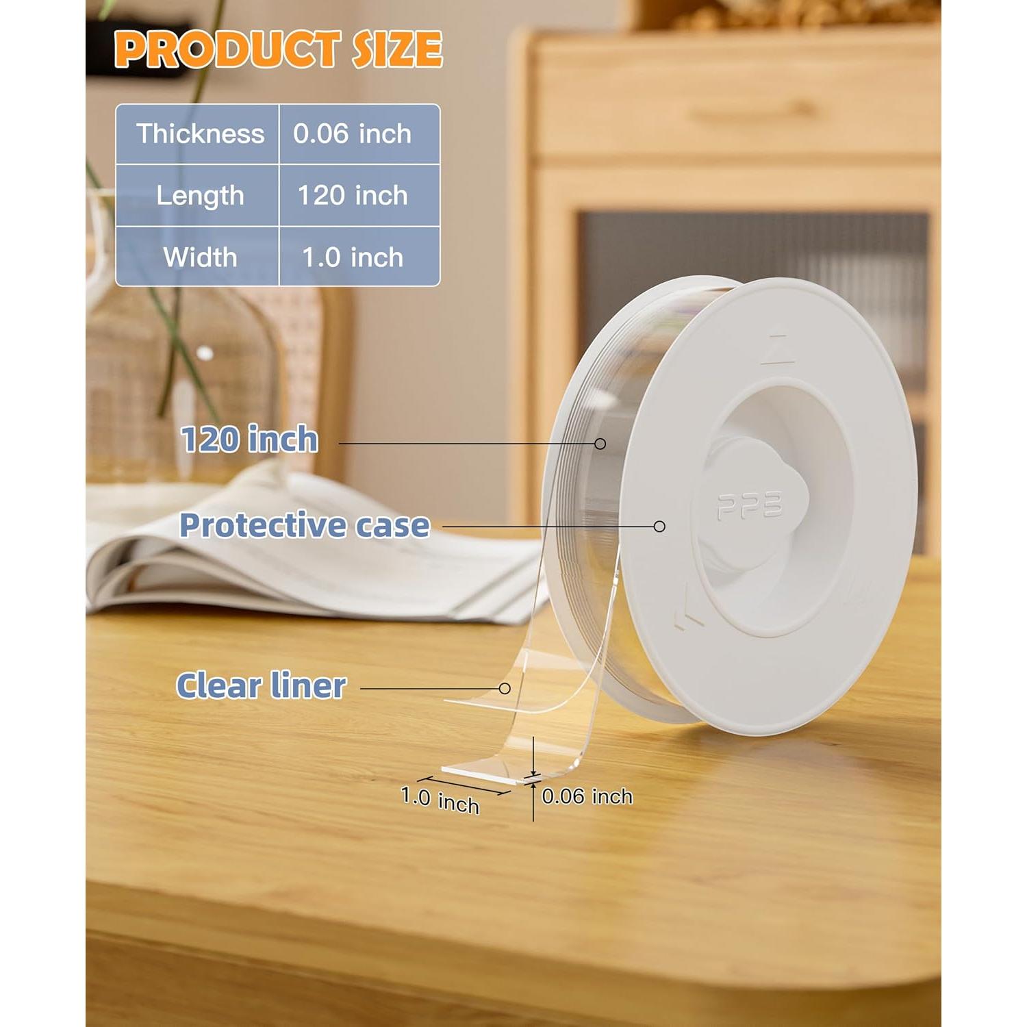 Cinta Adhesiva Doble Cara PPB Nano 3.05m Alta Resistencia