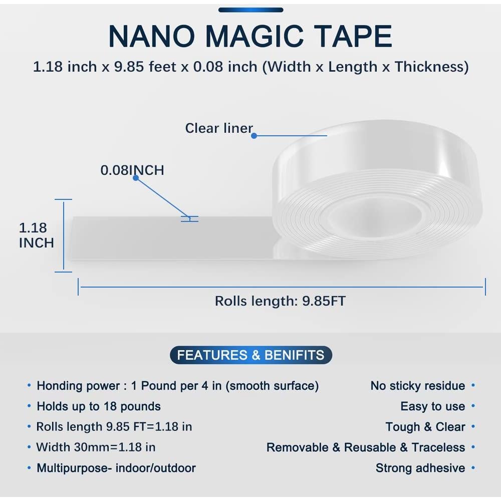 Cinta Doble Cara Alta Resistencia Sankemu 3 m x 2.99 cm Transparente
