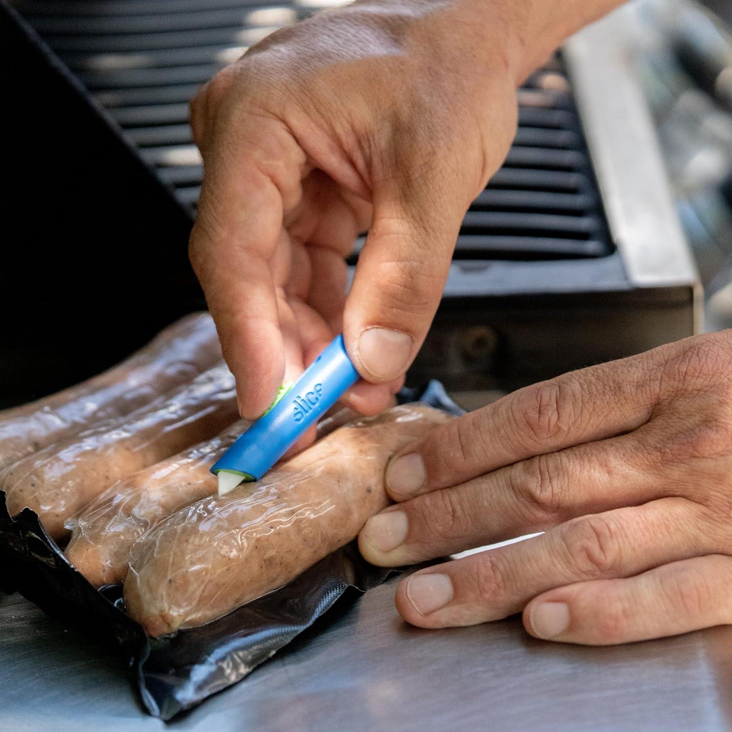 Cortador Mini Slice Azul | Cuchillo de Llavero Retráctil
