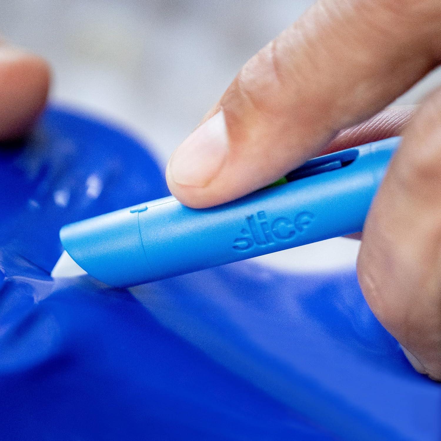 Cortador Mini Slice Azul | Cuchillo de Llavero Retráctil