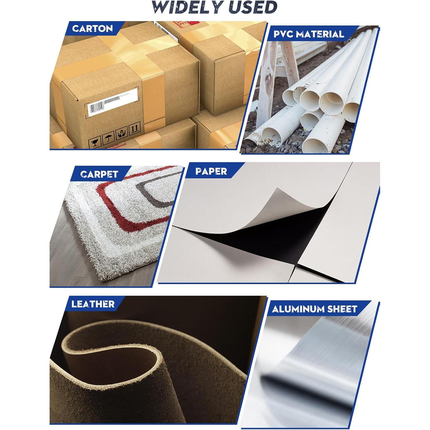 Cuchillo Utility BIBURY Negro con 10 Cuchillas Reemplazables