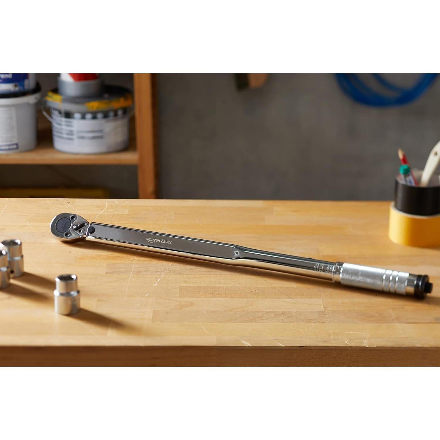 Llave de Torque de Click Amazon Basics 1/2" 33.9-338.9 Nm