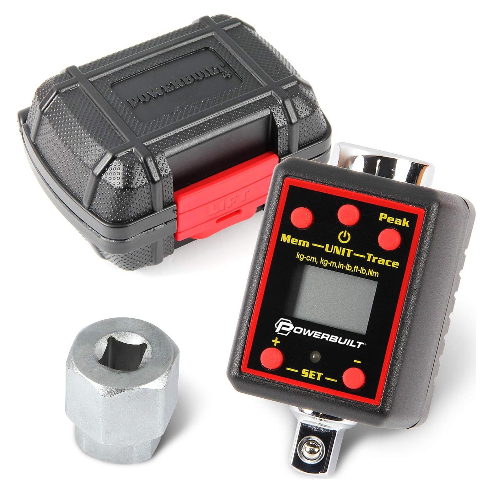 Adaptador de Par Digital Powerbuilt 1/2" 29-147 Ft-Lb 40-200 Nm