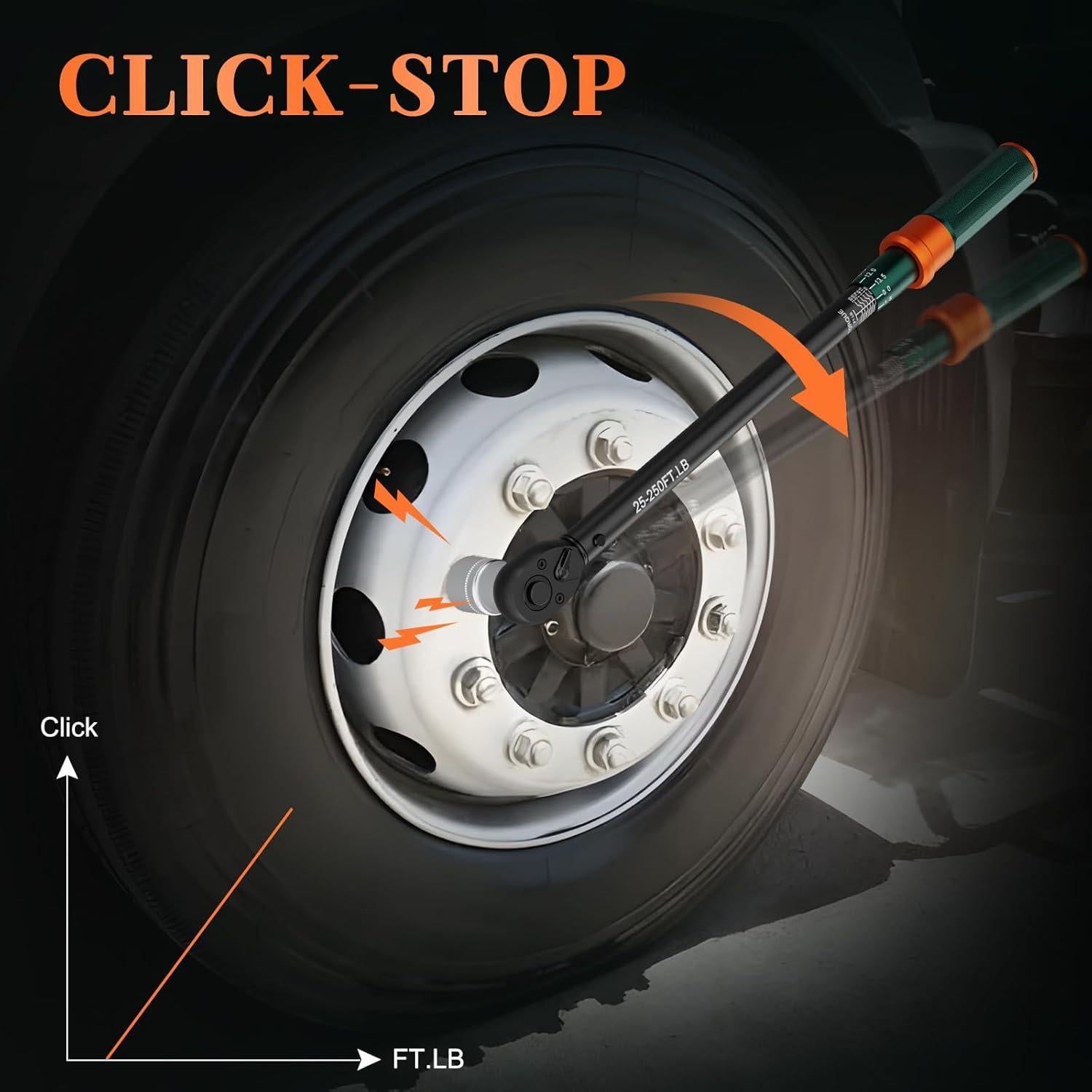 Llave de Torque NADOKHI 1/2" 25-250 lb.pie (33.9-338.9 Nm) Ajustable