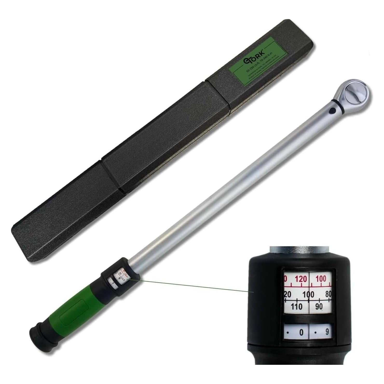 Llave de Torque eTORK 1/2" 50-250 ft-lb (67.8-338.9 Nm) Mecánica