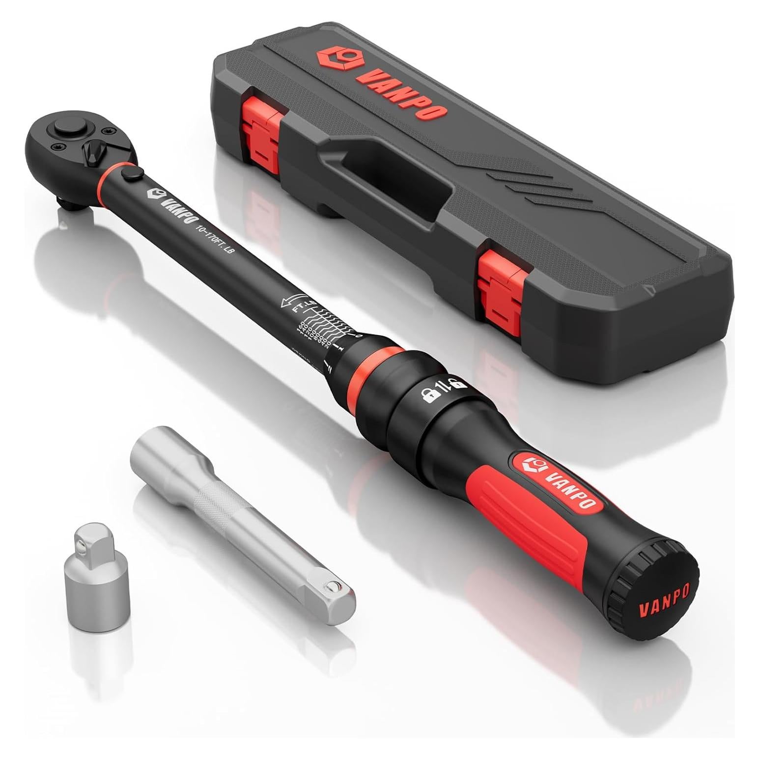 Llave de Torque 1/2" VANPO VP4-170, 13.6-230.5Nm, 72 Dientes