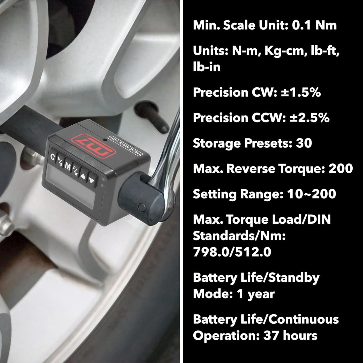 Adaptador Digital de Llave de Torque M7 GTW-940 0.48kg